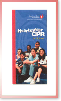 Folleto Promocional de Heartsaver RCP en escuelas - Soporte B&aacute;sico de Vida (SBV)